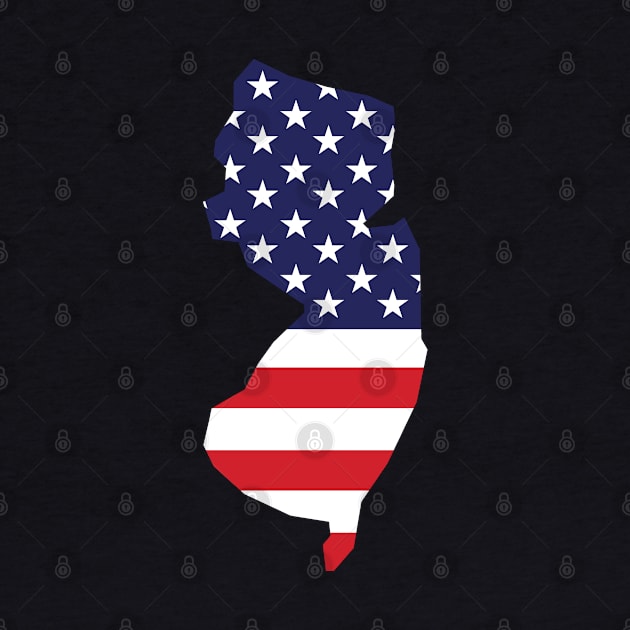 New Jersey State Shape Flag Background by anonopinion